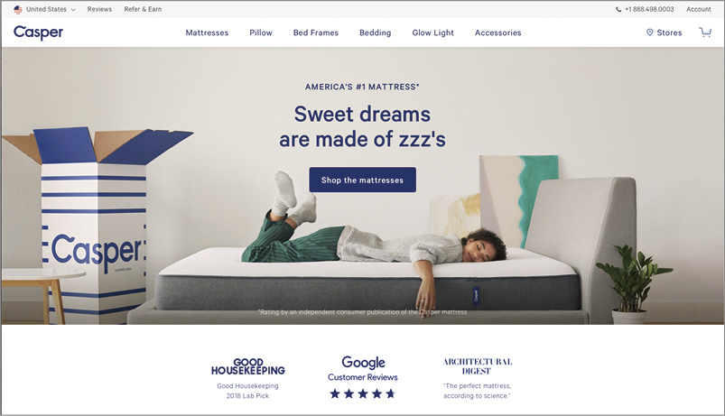 ユーザー目線でデジタル＆アナログ体験の融合 上質な眠りを売る「Casper」