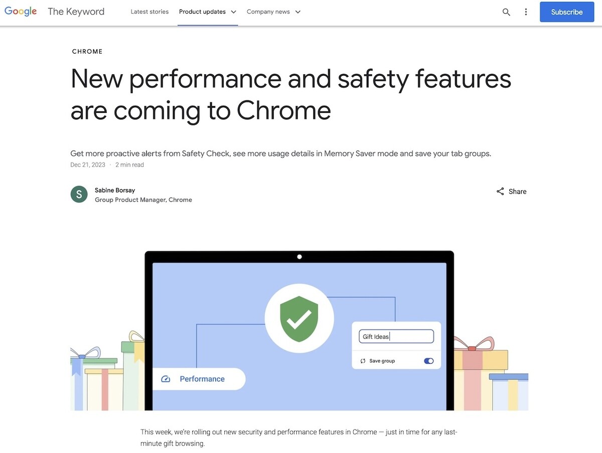 Google Chromeで新しい安全性チェック機能とパフォーマンス制御機能が利用可能に